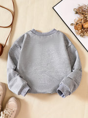 Boys Skeleton Pumpkin Print Sweatshirt Crew Neck Long Sleeve Pullover Top