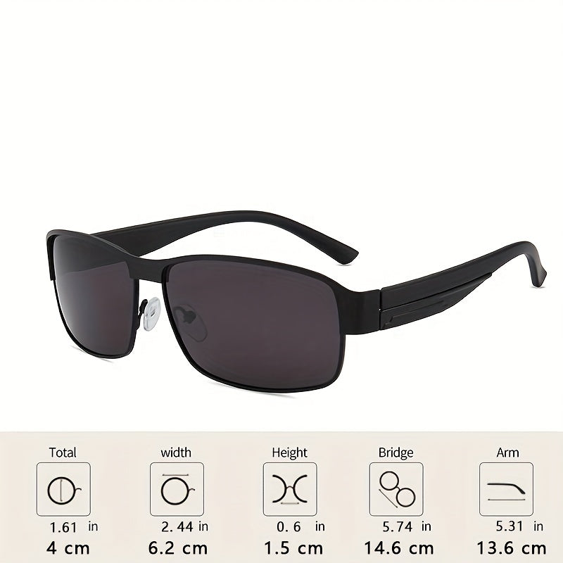 Men's Polarized Square Sunglasses UV400 Protection