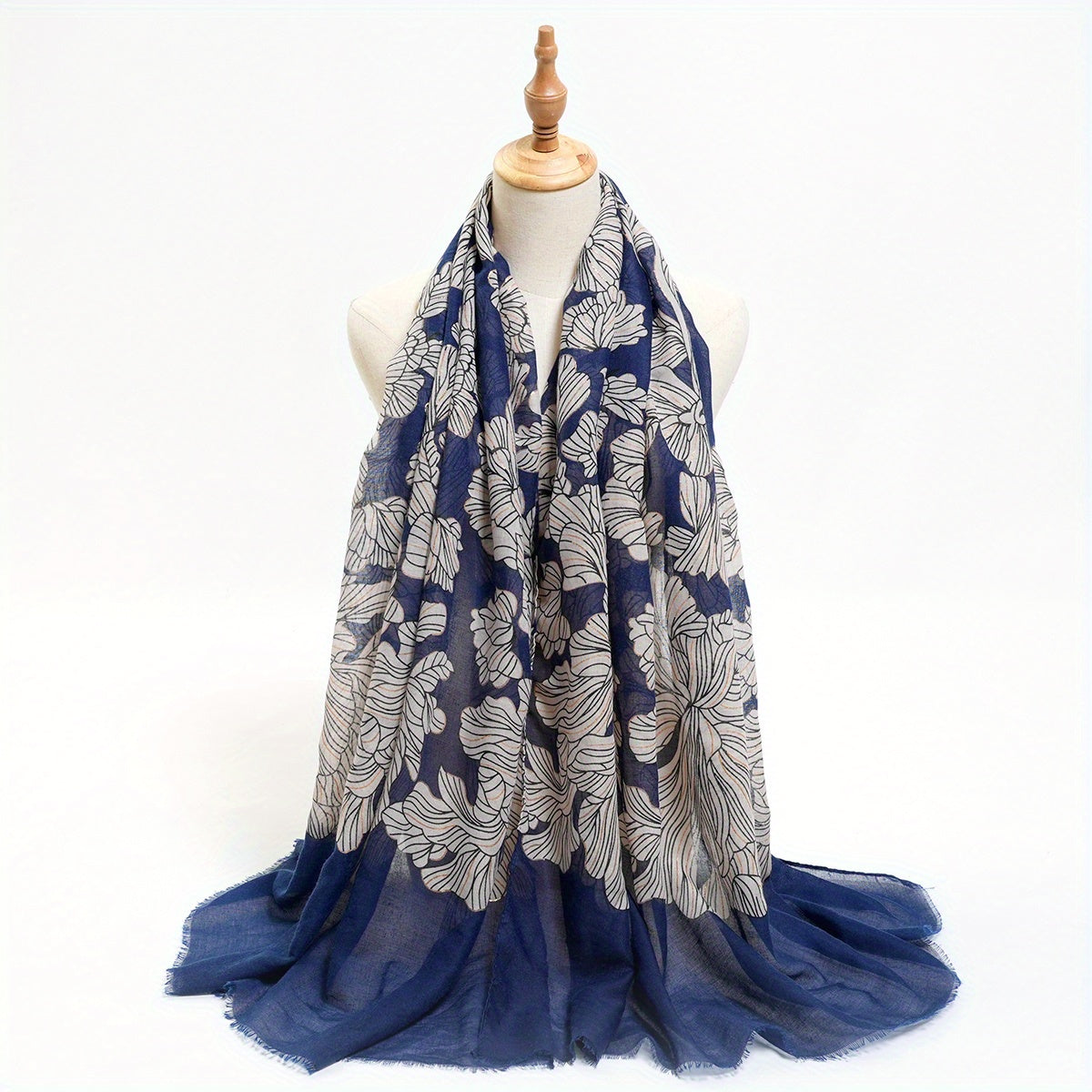 Hot Stamping Printed Scarf Thin Breathable Shawl Long Causal Sunscreen