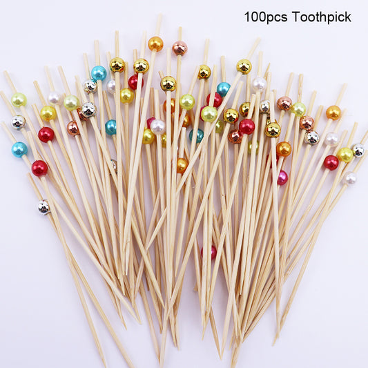 100 Bamboo Cocktail Picks for Appetizers and Parties