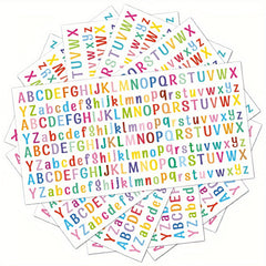5 Reusable Vinyl Alphabet Transfer Paper - Colorful Letter Decals