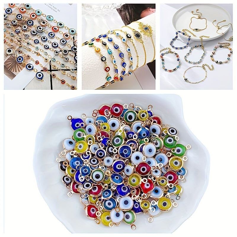 50pcs Eye Double Hanging Jewelry Connector