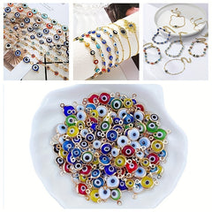 50pcs Eye Double Hanging Jewelry Connector