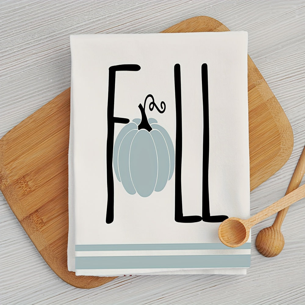 Thanksgiving Fall Pattern Dish Towels Soft Absorbent Fingertip Towel