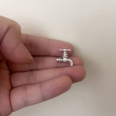 5pcs Mini Faucet Metal Model for Dollhouse Collection Decoration