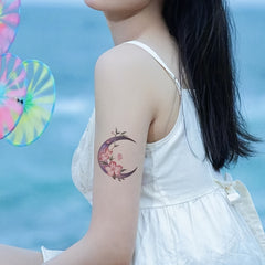 Colorful Lotus Tattoo Stickers Waterproof Temporary Tattoos