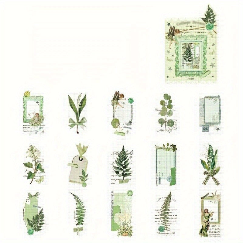 30pcs Eye-catching Craft Stickers for Journal Book Decoration PET Material