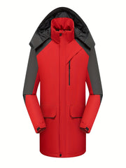 Block Hooded Ski Jacket Waterproof Women's Activewear