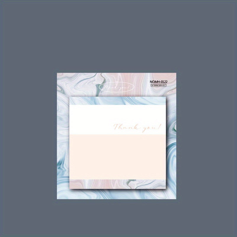 Marble Ins Style Sticky Notes Memo Pad Cartoon Student Notepad