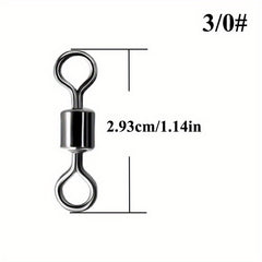 25pcs Copper/Stainless Fishing Swivels Saltwater 19-297lb