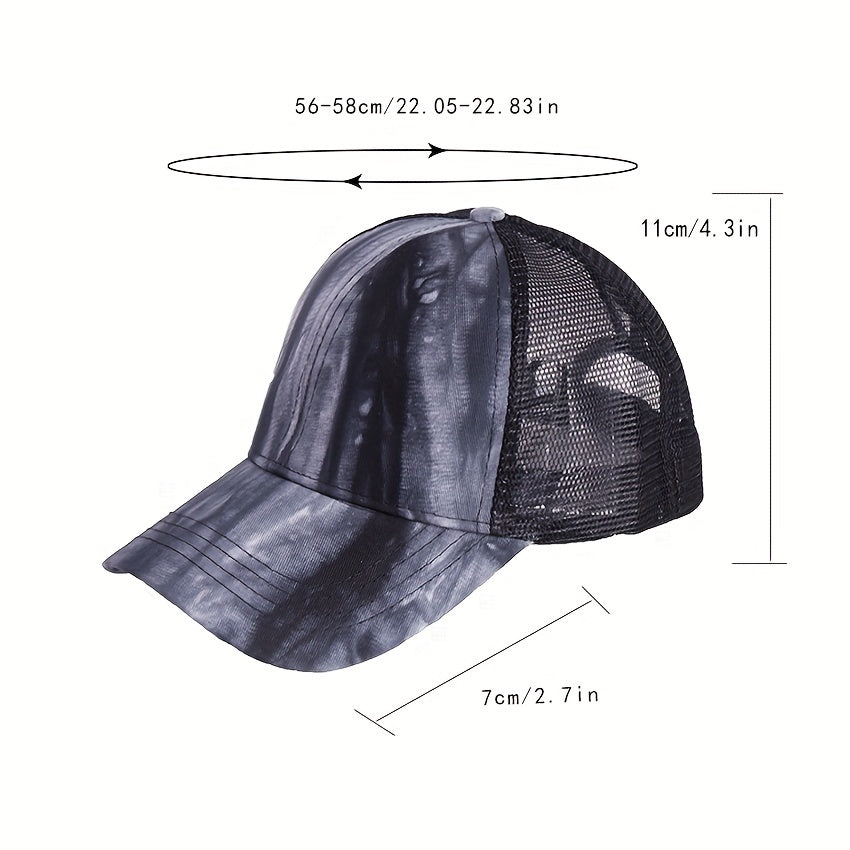 Tie Dye Hip Hop Baseball Cap Adjustable Sunshade Dad Hats Women Men