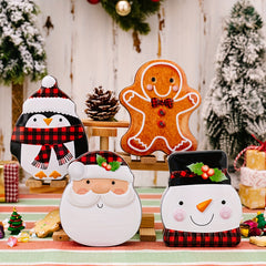Christmas Candy Box Gingerbread Man Biscuit Box