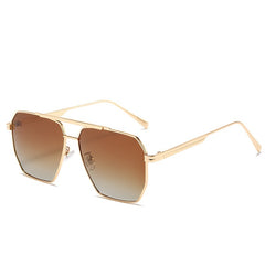 Men's Large Metal Square Sunglasses