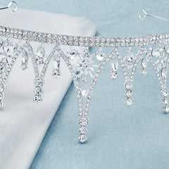 Bridal Rhinestone Headband Princess Style Tiara