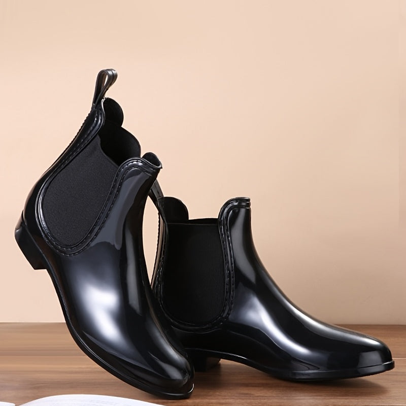 Waterproof Non Slip Chunky Heel Chelsea Shoes for Women