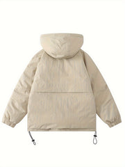 Women's Casual Puffer Coat Hooded Jacket for Winter
