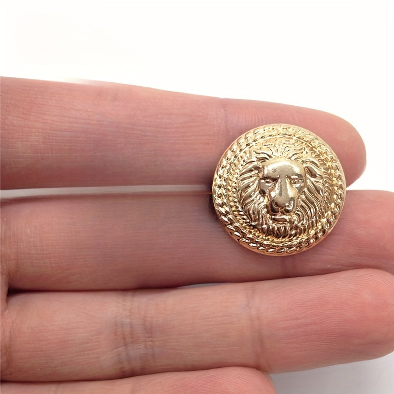 Metal Lion Sewing Buttons for Shirt Coat Suit Ideal Gift Choice