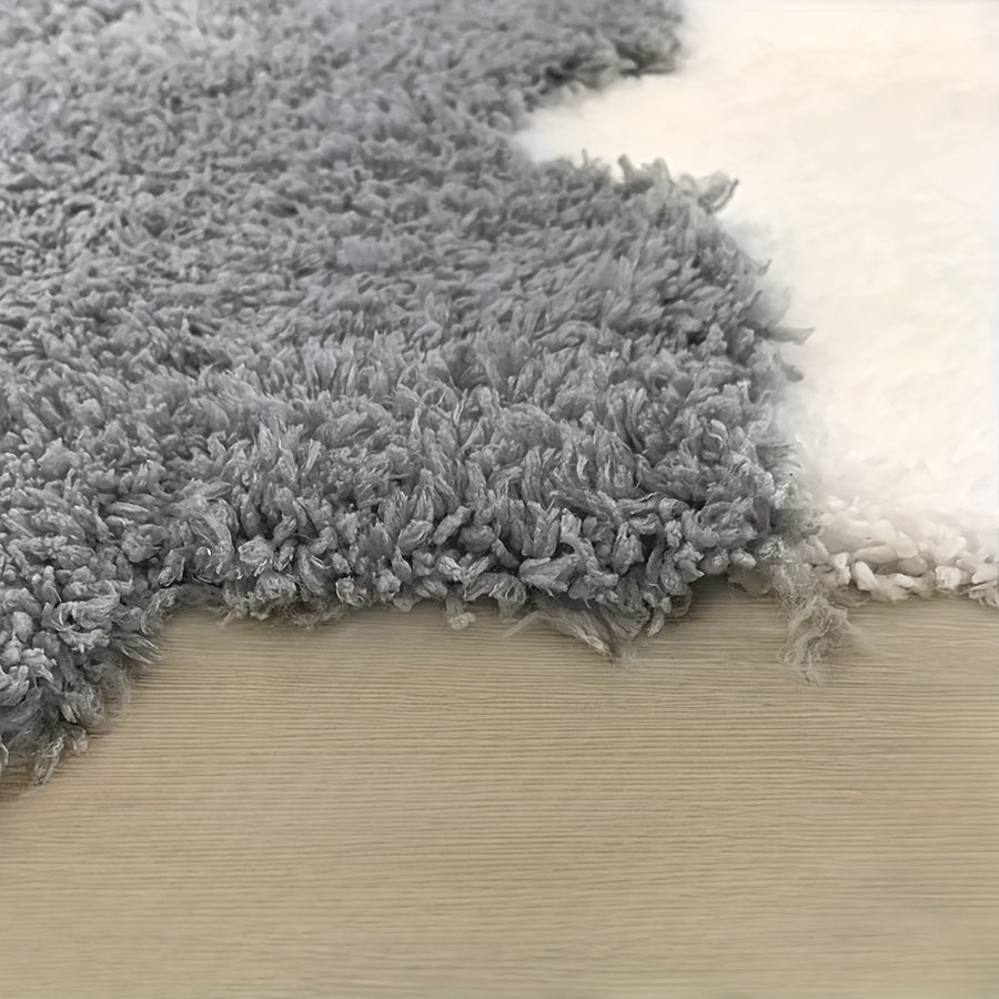 Thick Plush Shag Puzzle Floor Mat Interlocking Carpet Fluffy Area Rug