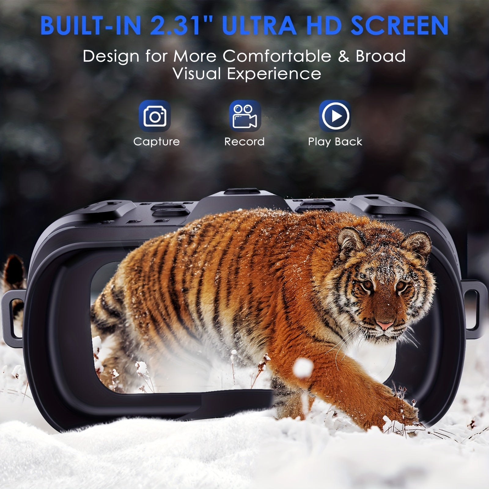1280P HD Night Vision Binoculars Goggles 984FT 300M