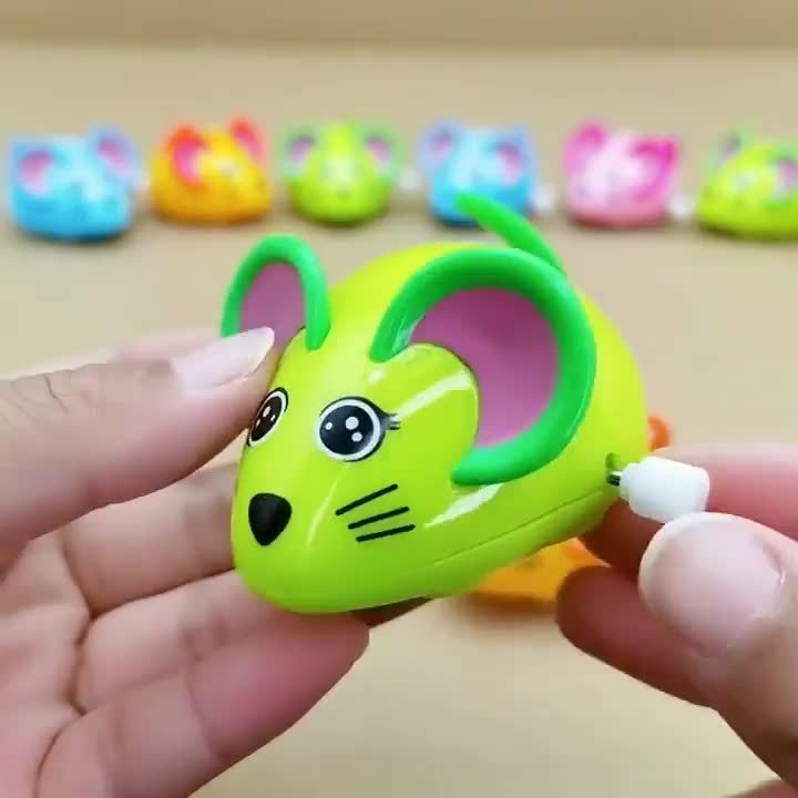 Clockwork Toy Animal String will Run Cartoon On Chain Plastic Little Mouse