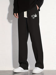 Graphic Print Men's Loose Sweatpants for Spring Fall