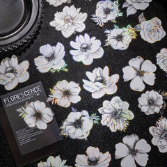 20pcs Pack Night Rose Decorative Stickers for Scrapbooking Diary Planner