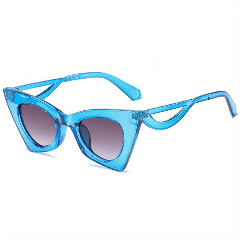 Y2K Cat Eye Sunglasses Men Women Irregular UV400 Sun Shades Glasses