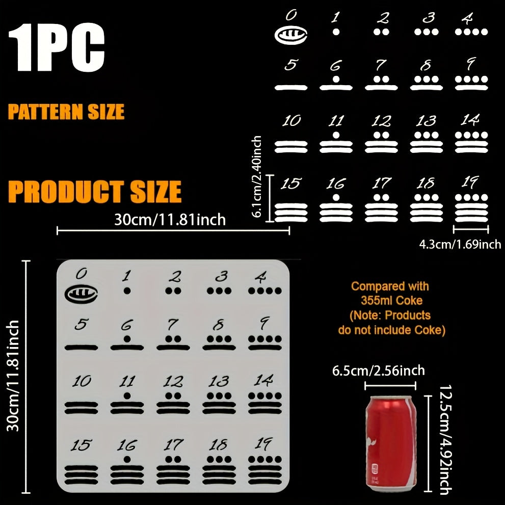 1pc PET Hollow Out Stencils for Scrapbook 30x30cm Kit