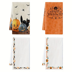 Halloween Pattern Dish Towels Pumpkin Pattern Dish Cloths