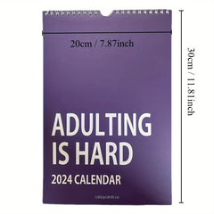 Adulting Is Hard Wall Calendar for Adults