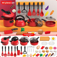 44pcs 61pcs Kitchen Toy Set Pretend Play Cooking Rice Fried Vegetables