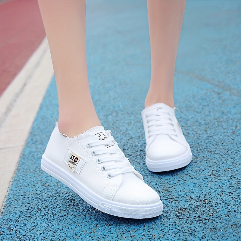 Women's Canvas Shoes Casual Lace Up Outdoor Shoes