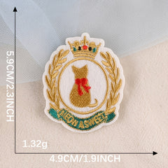 6pcs Cat Shaped DIY Iron on Patch Clothes Bag Shoe Decoration