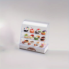 Mini Cake Display Case with Detailed Cake Designs ABS Colorful Dessert Set