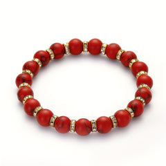 Men's Volcanic Stone Bead Bracelet