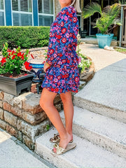  Floral Print Top & Shorts Two Piece Set