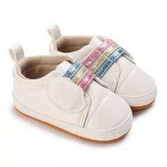 Rainbow Sneakers For Baby Girls Lightweight Walking Shoes For Spring