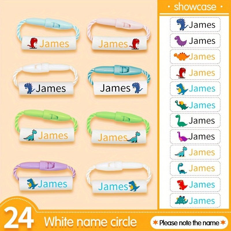 Dinosaur Style Name Ring Buckle Customized Waterproof Lanyard Buckle