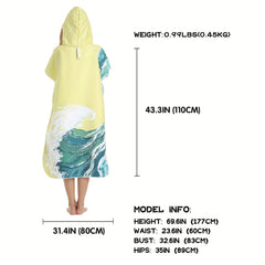 Women's Quick Dry Hooded Towel Spa & Bath Robe Lightweight Bathrobe