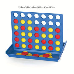 Kids Classic Grid Board Game 4x4 2 Player Strategy Game for Families, Children