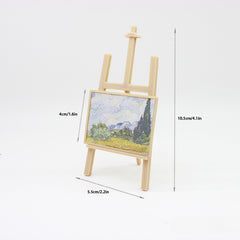 1/12 Scale Painting Display Stand with BJD Scene Mixed Colors