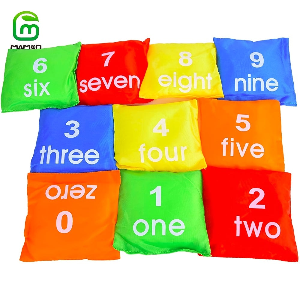 10pcs Small Bean Bags Kids Sandbag Tossing Game For Toddler Preschool Classroom