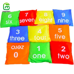10pcs Small Bean Bags Kids Sandbag Tossing Game For Toddler Preschool Classroom