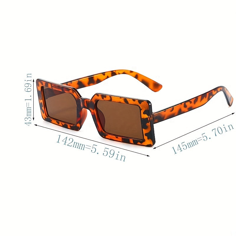 Y2K Rectangle Sunglasses Anti Glare UV400