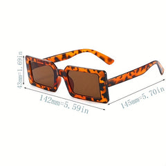 Y2K Rectangle Sunglasses Anti Glare UV400