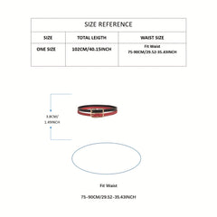 Double Layer Thin Belt Decorative Waistband for Women