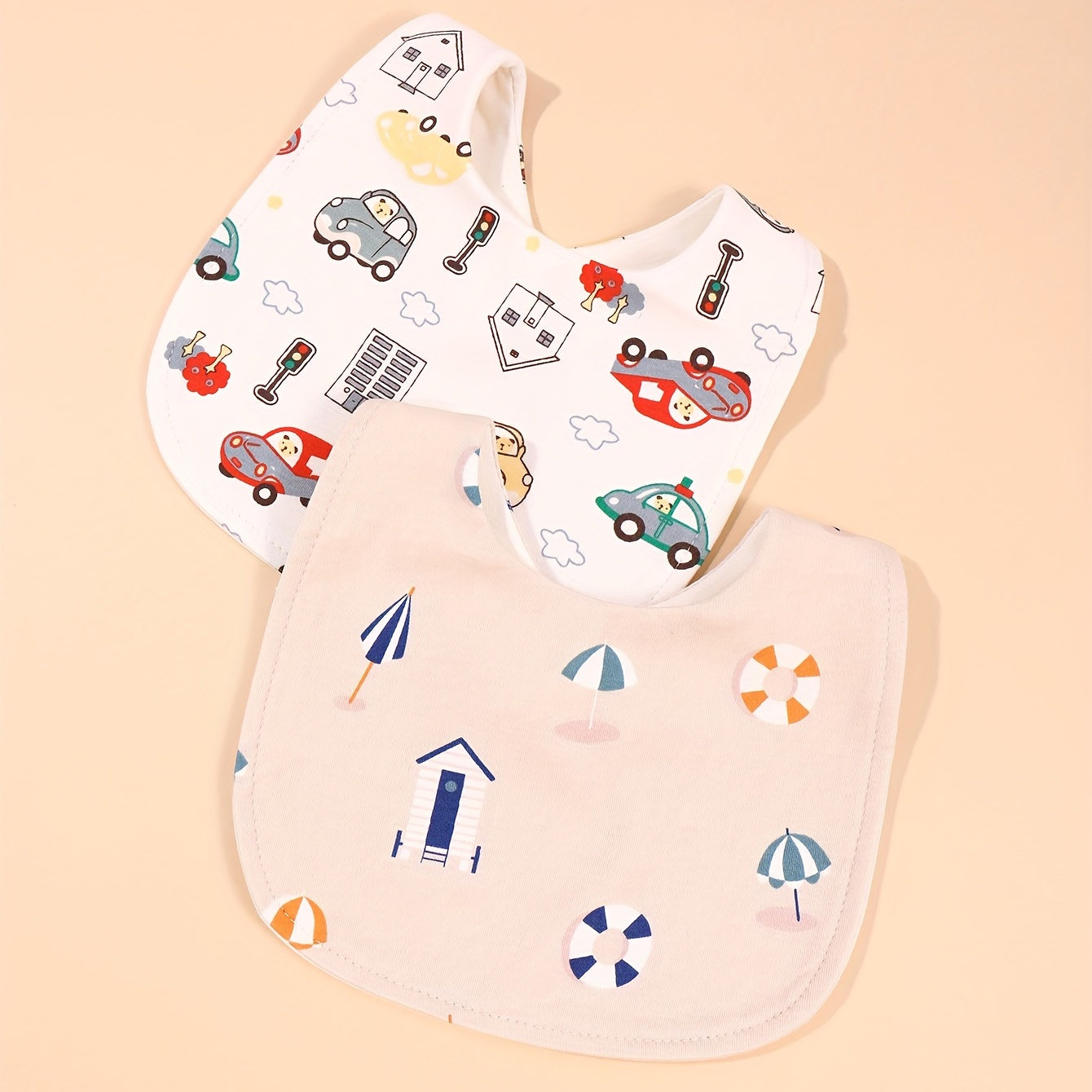 2pcs U Shaped Newborn Bibs Waterproof Anti dirty Bibs