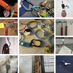 10pcs Stainless Steel Keychain Cable Key Ring Wire Keychain