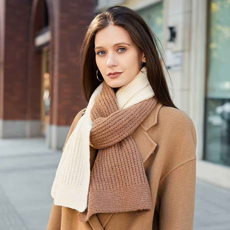 Women's Winter Thick Knitted Bright Warm Scarf