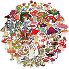 50pcs Doodle Stickers Waterproof for Journals Suitcases Phones